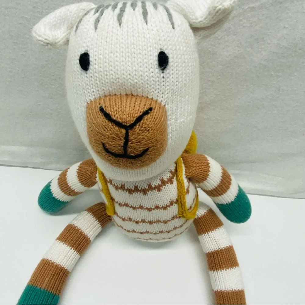 Pottery Barn Modern Baby Traveling Alpaca Plush Organic Cotton Knit Finn& Emma